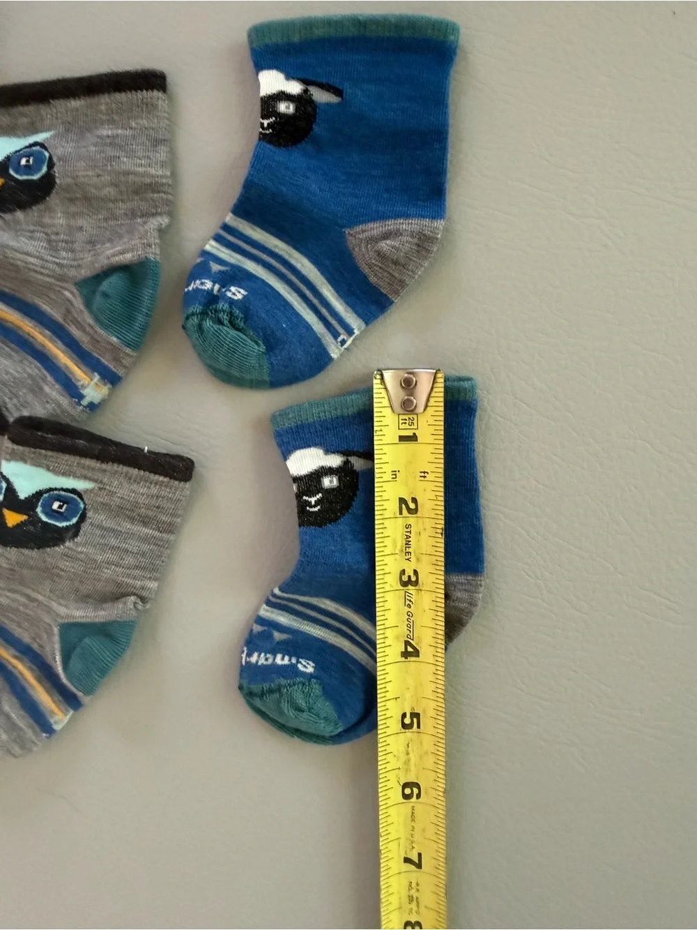 Smartwool Baby Animal Wool Socks 3 Pairs - size 12M -2T 24M - Runs snug - NEW